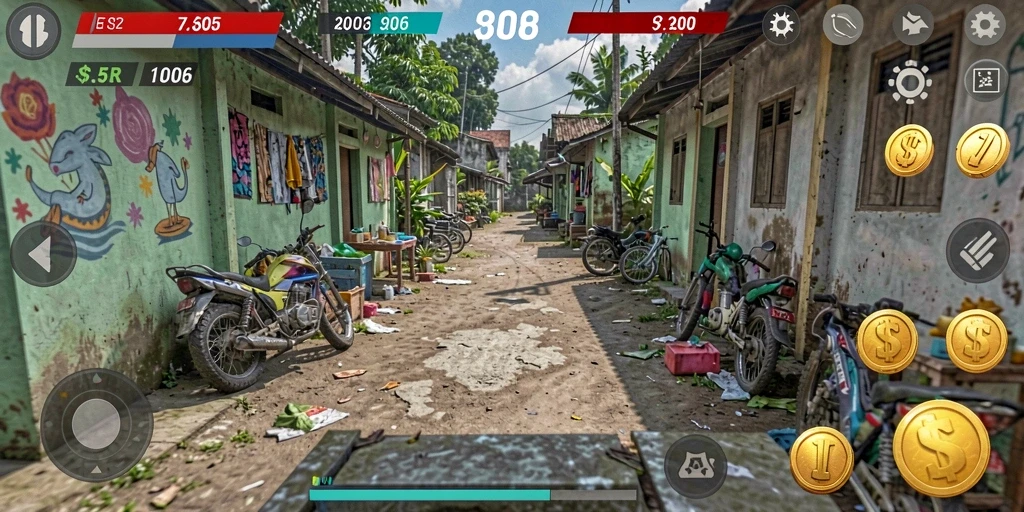 Grafis yang memukau di setiap permainan.