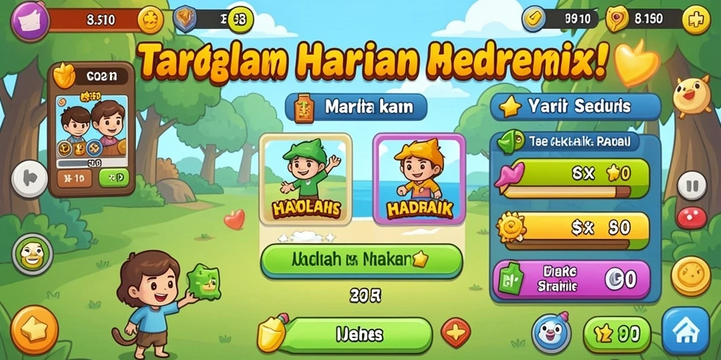 Contoh mini game yang seru dan menantang di DEWI5000.