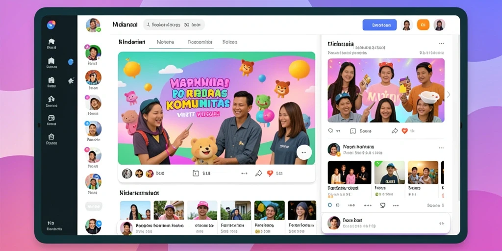 Fitur komunitas yang memungkinkan interaksi antar pemain.