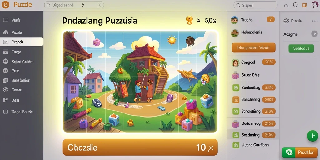 Fitur leaderboard untuk bersaing dengan pemain lain.