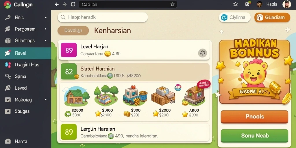Pengalaman bermain yang mendebarkan dan seru.